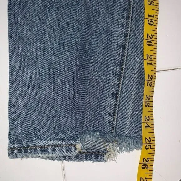 PacSun 100% Cotton High Rise Straight Distressed Jeans - Picture 12 of 16